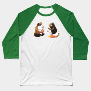 Guinea pig sharing Baseball T-Shirt